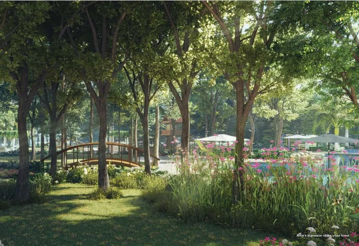 L&T Malad L&T Ahana Malad building garden